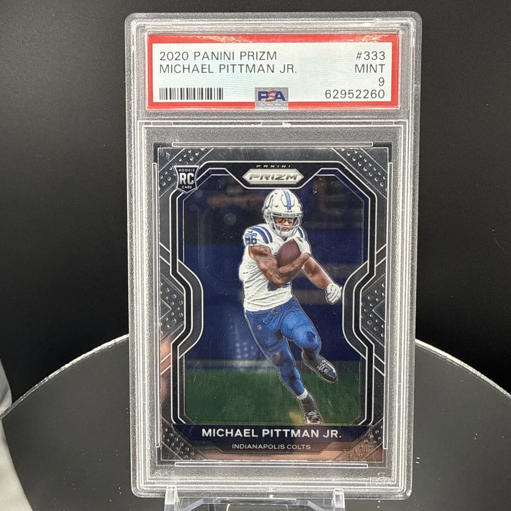 PSA 9GEM  2020 PANINI PRIZM MICHAEL PITTMAN JR. RC #333 INDIANAPOLIS COLTS